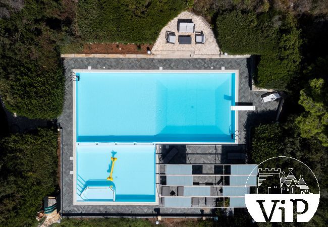 Villa in Torre San Giovanni - Villa mit Meerblick und Gemeinschaftspool, Ionisches Meer m451