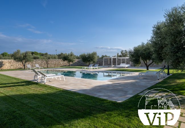 Villa in Castrignano de´ Greci - Villa mit Pool, Trullo mit beheiztem Innenbecken 580