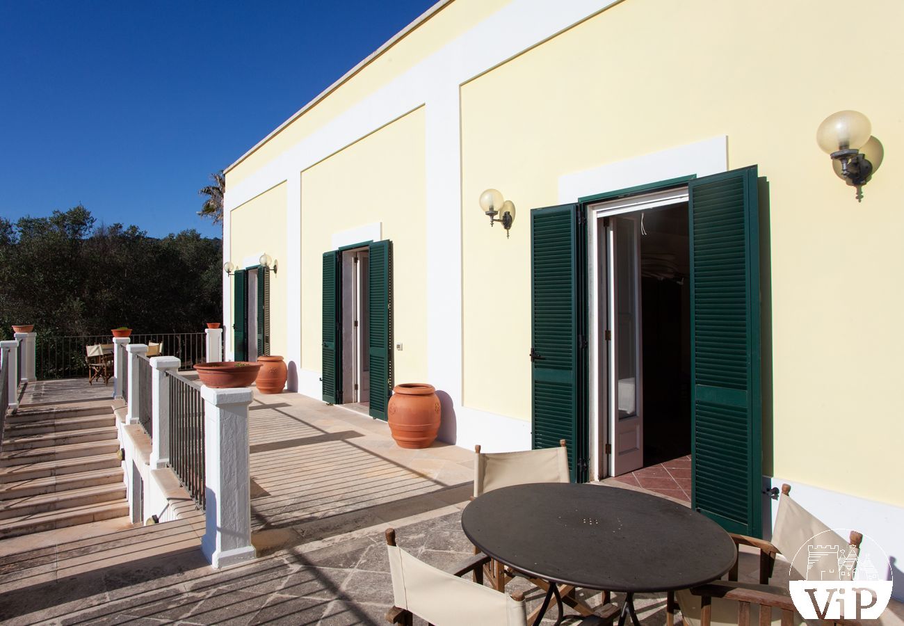 Ferienhaus in Santa Cesarea Terme - Villa Meerblick Strand von Porto Miggiano 4 Schlafzimmer m300