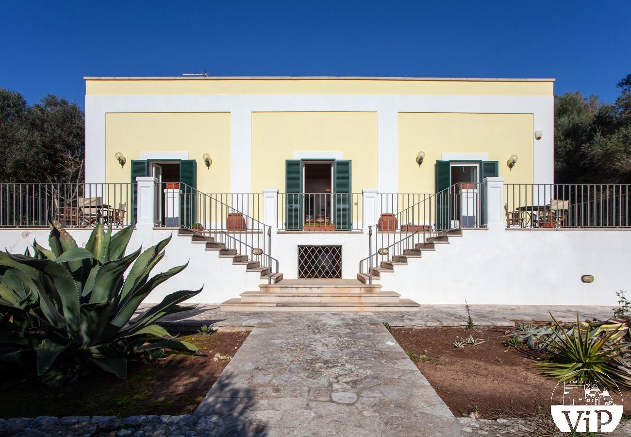 Ferienhaus in Santa Cesarea Terme - Villa Meerblick Strand von Porto Miggiano 4 Schlafzimmer m300