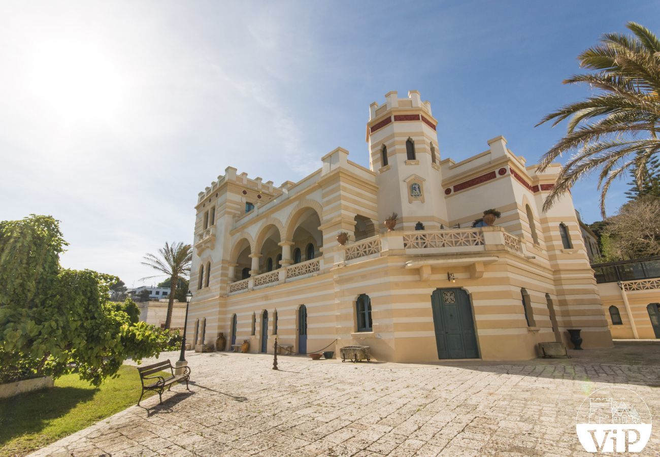 Ferienhaus in Santa Cesarea Terme - Villa Meerblick Strand von Porto Miggiano 4 Schlafzimmer m300