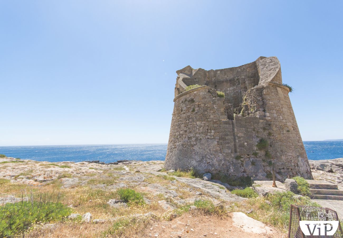 Ferienhaus in Santa Cesarea Terme - Villa Meerblick Strand von Porto Miggiano 4 Schlafzimmer m300