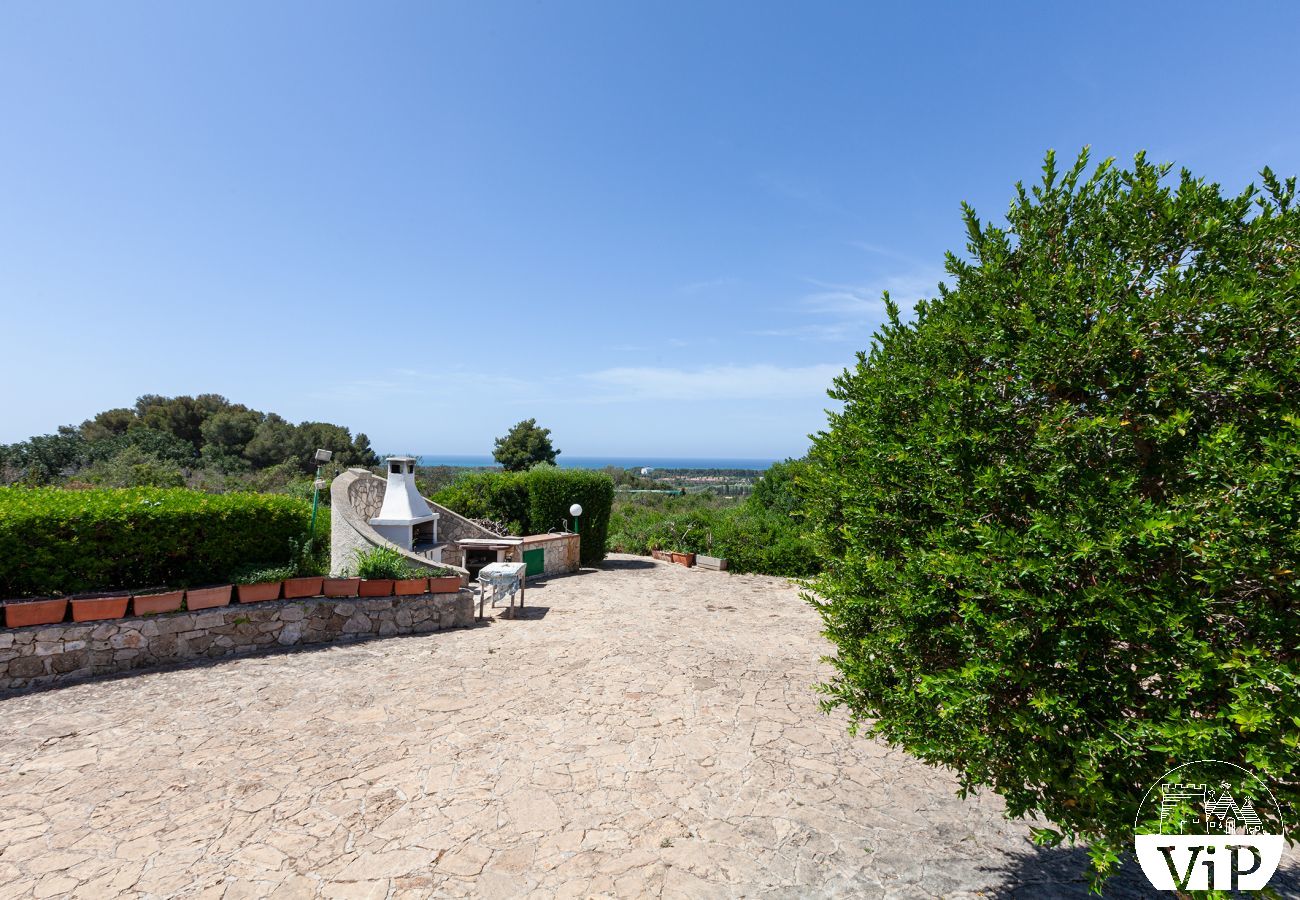 Villa in Torre San Giovanni - Villa mit Meerblick und Gemeinschaftspool, Ionisches Meer m451