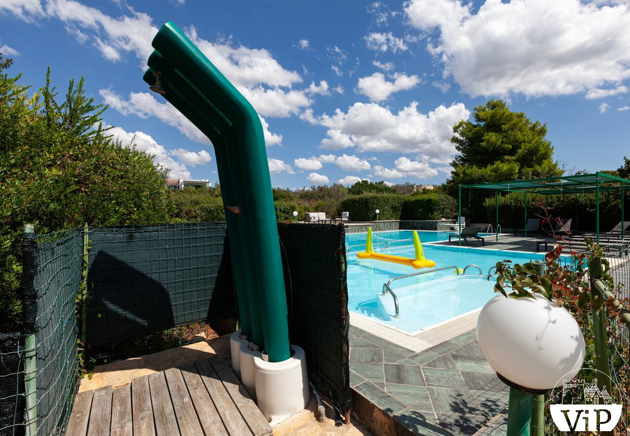 Villa in Torre San Giovanni - Villa mit Meerblick und Gemeinschaftspool, Ionisches Meer m451