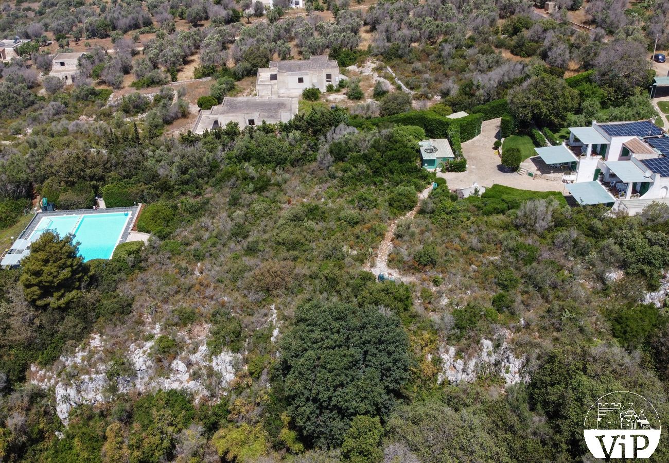 Villa in Torre San Giovanni - Villa mit Meerblick und Gemeinschaftspool, Ionisches Meer m451