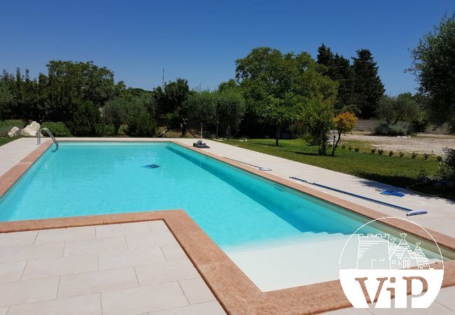 Appartement à Muro Leccese - Studio dans villa avec piscine et terrain de volley m661