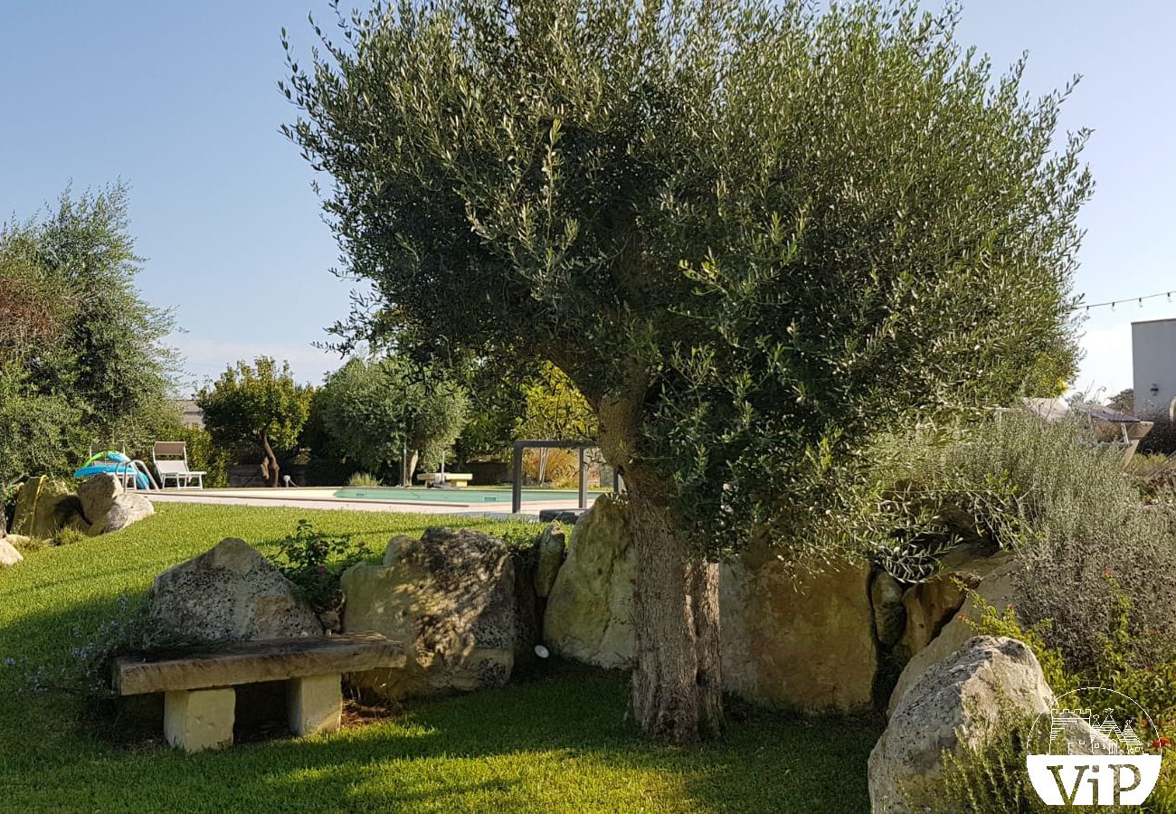 Appartement à Muro Leccese - Studio dans villa avec piscine et terrain de volley m661