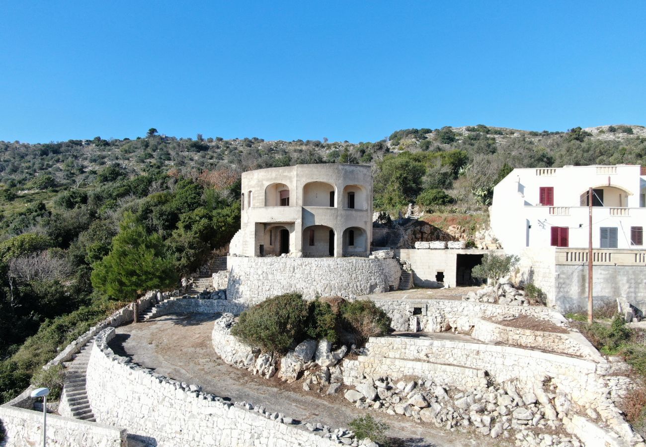 villa à Andrano - Propriété vue sur la mer 3 pajare à restructurer v123