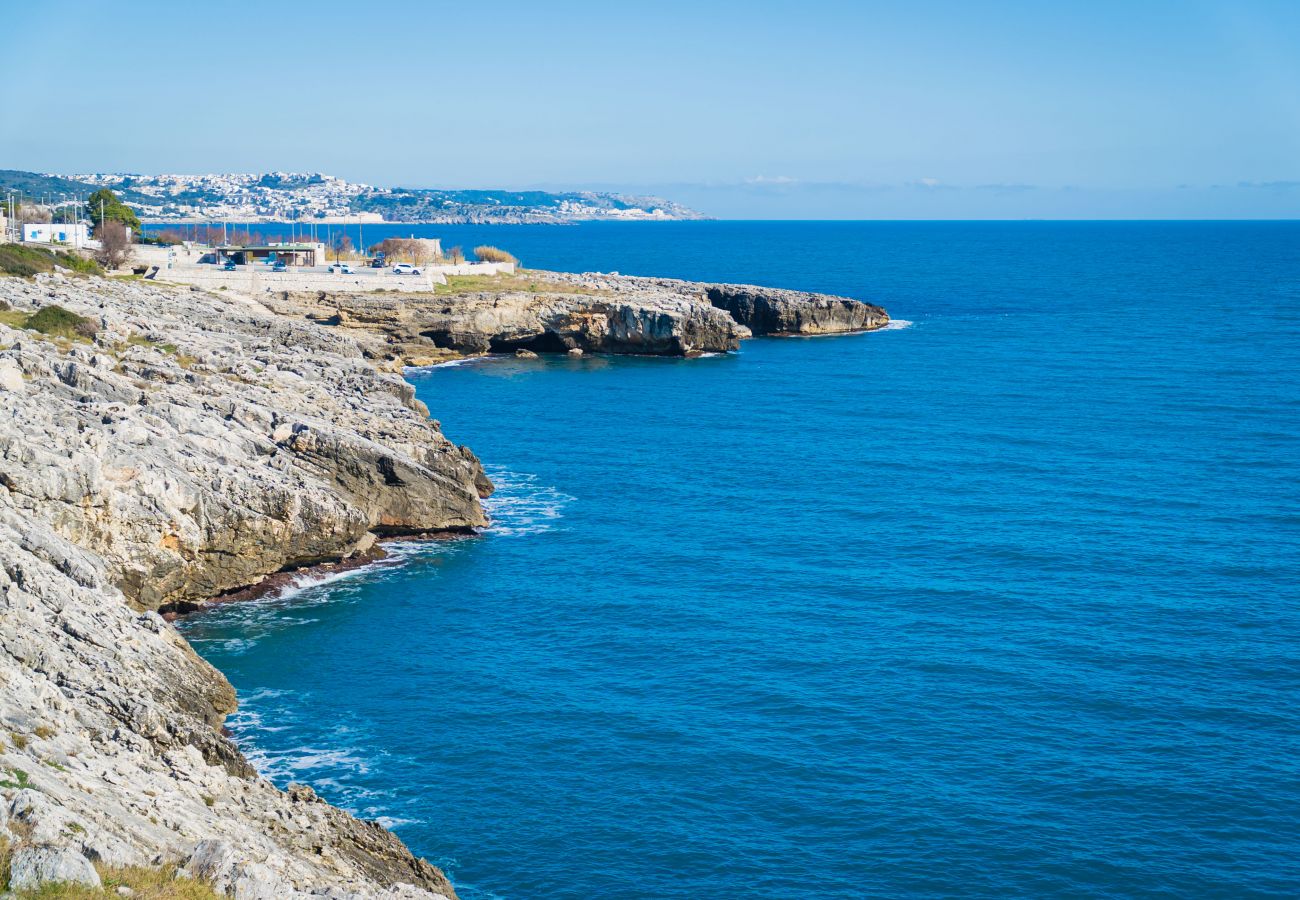 villa à Andrano - Propriété vue sur la mer 3 pajare à restructurer v123