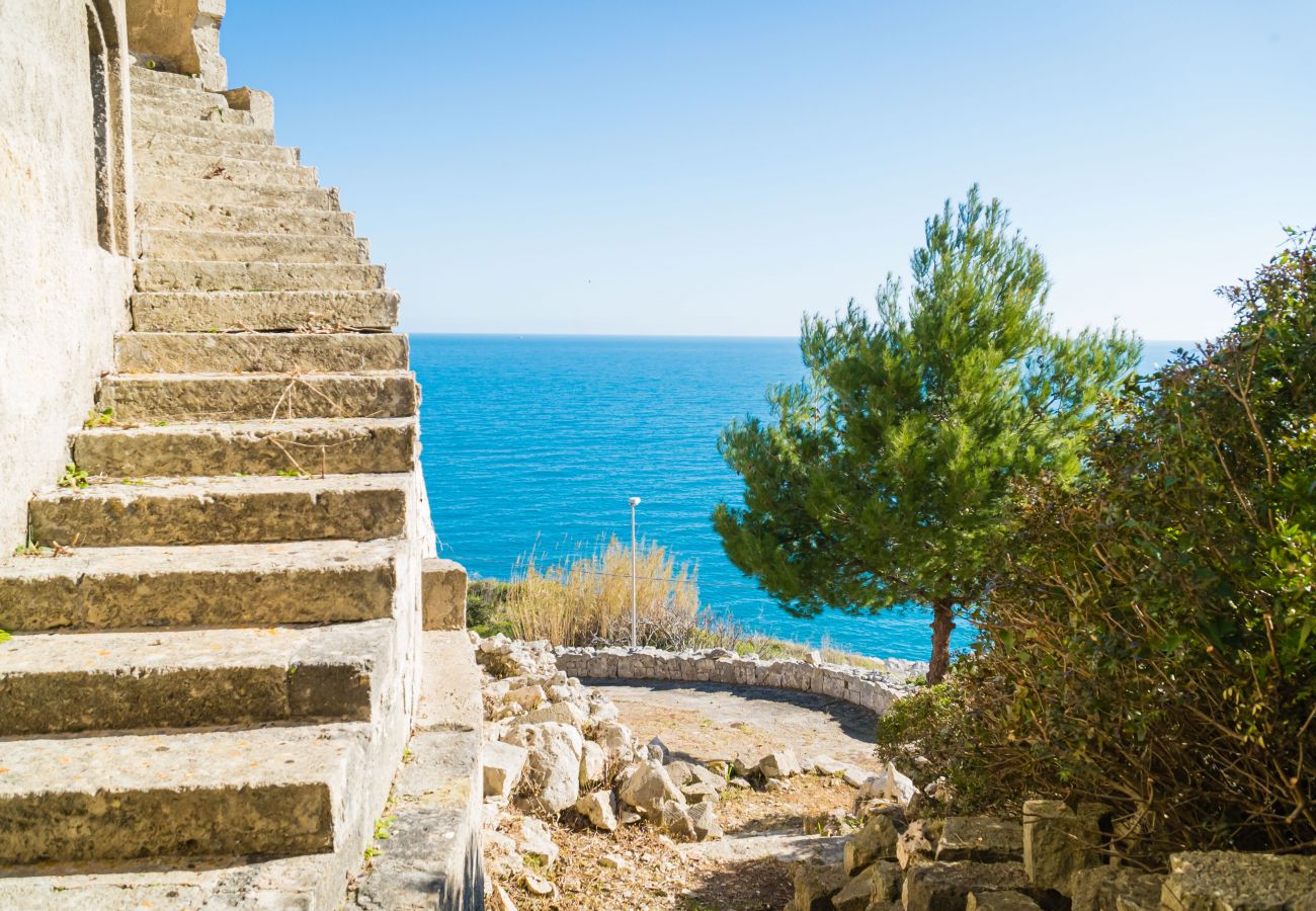 villa à Andrano - Propriété vue sur la mer 3 pajare à restructurer v123