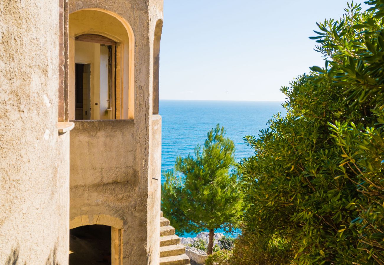 villa à Andrano - Propriété vue sur la mer 3 pajare à restructurer v123