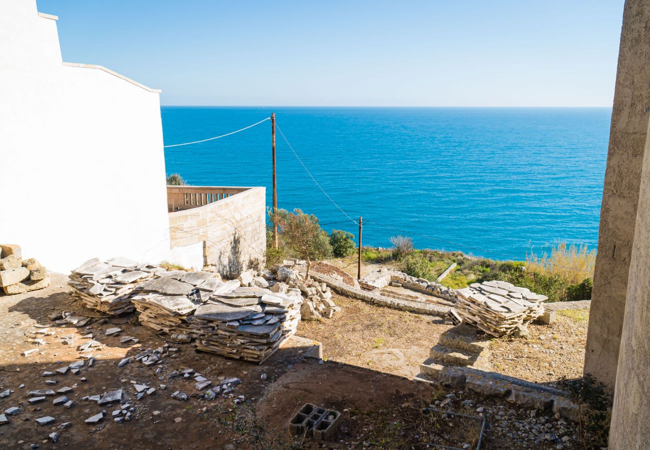 villa à Andrano - Propriété vue sur la mer 3 pajare à restructurer v123