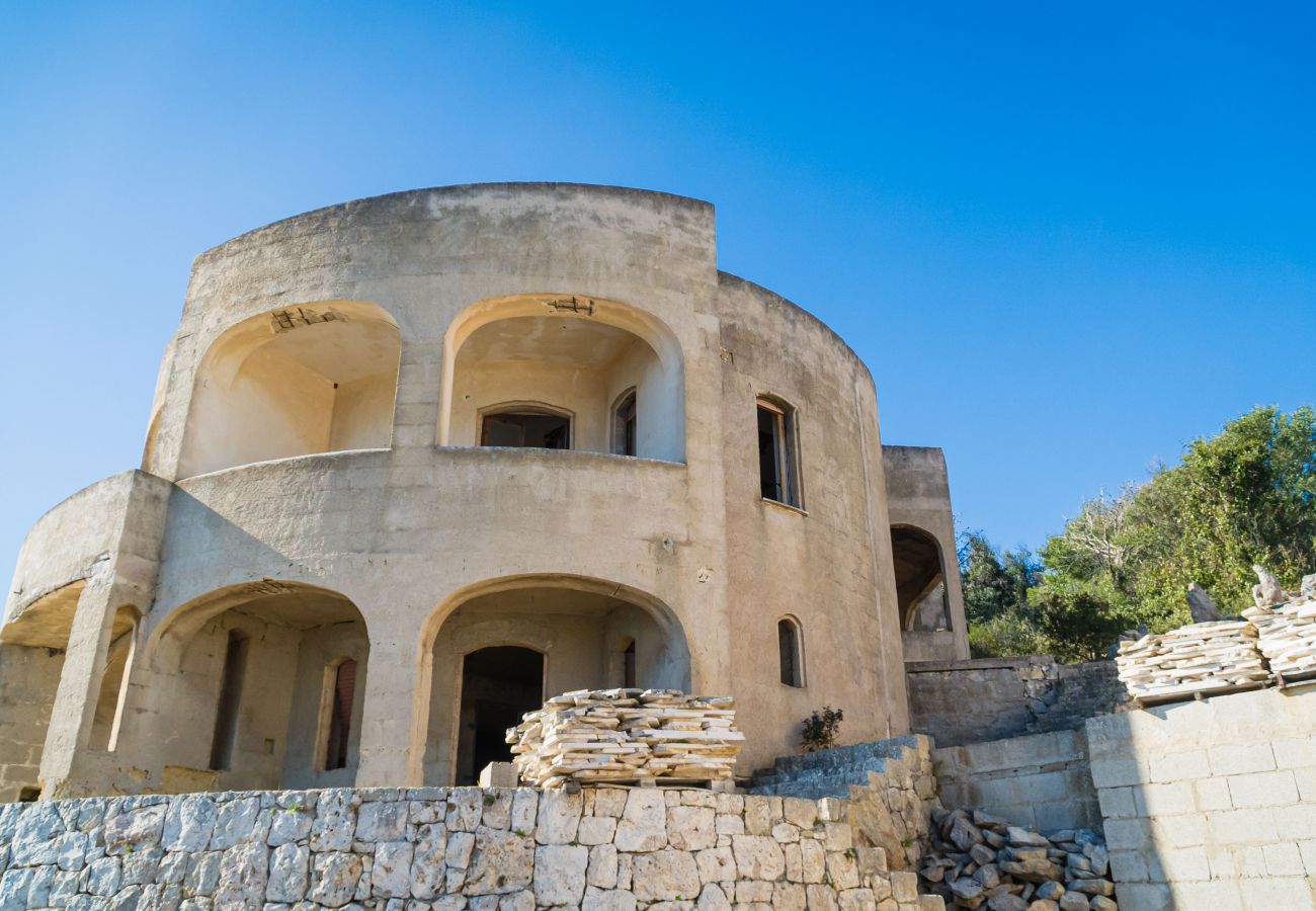 villa à Andrano - Propriété vue sur la mer 3 pajare à restructurer v123