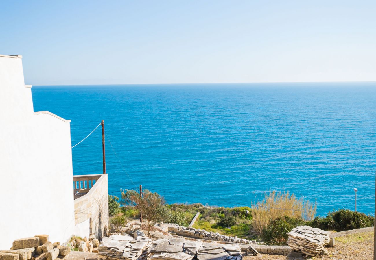 villa à Andrano - Propriété vue sur la mer 3 pajare à restructurer v123