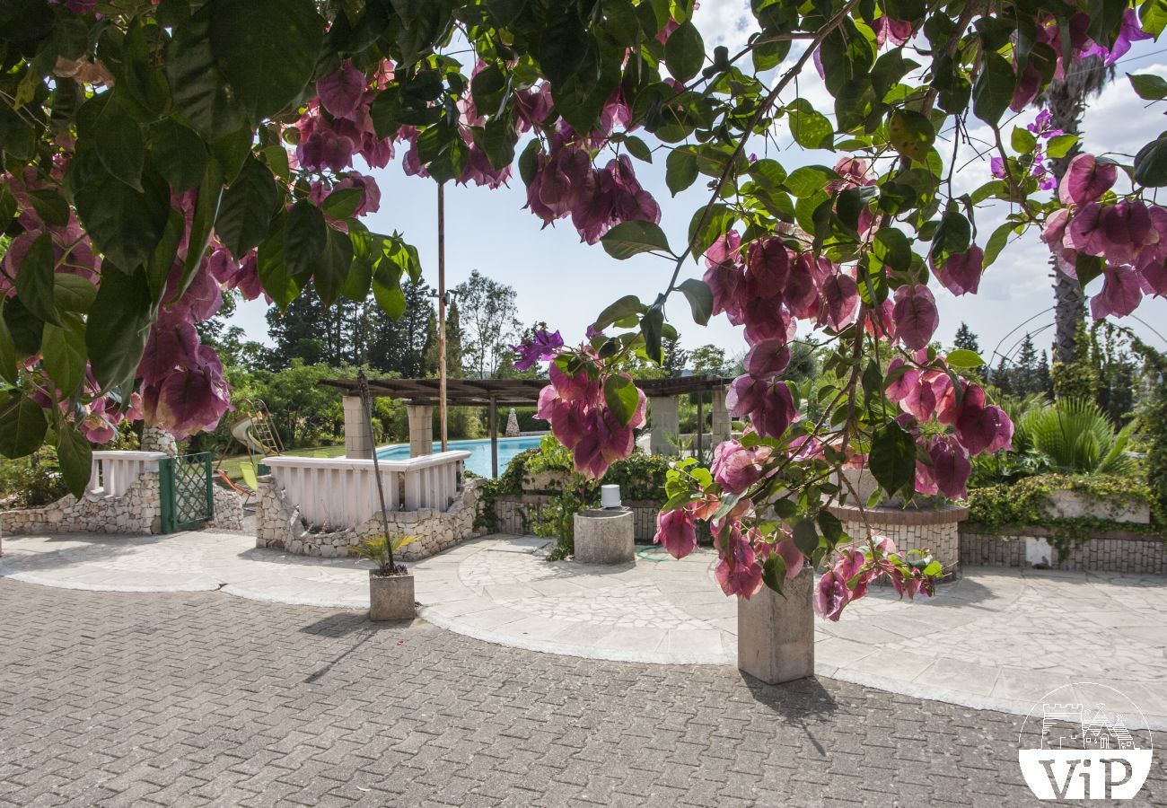 Villa a Specchia - Villa con grande piscina e idromassaggio per gruppo numeroso m350