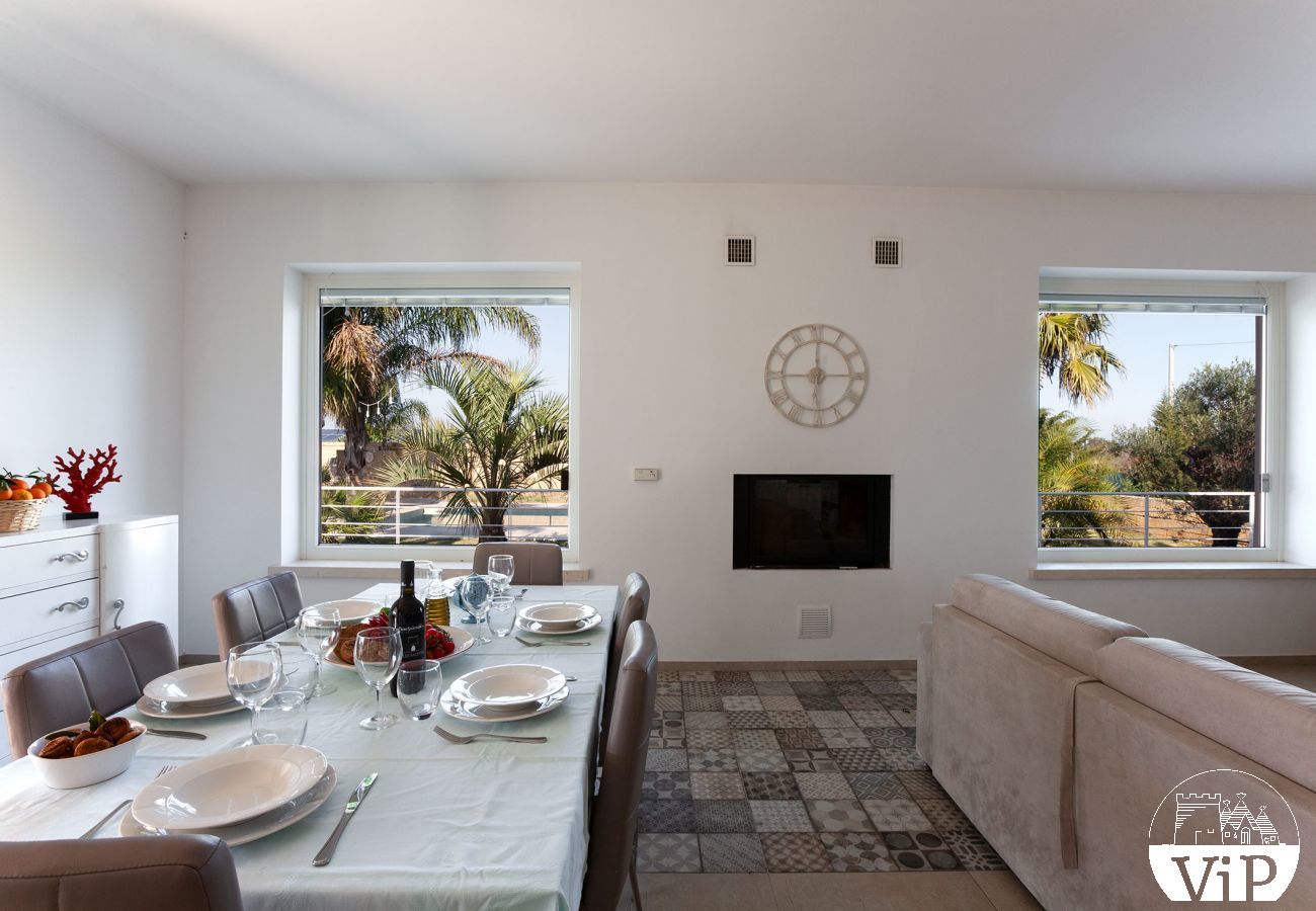Villa a Ugento - Villa grande piscina privata, 5 camere, 5 bagni, spiagge Ionio Torre San Giovanni, Lido Marini m780