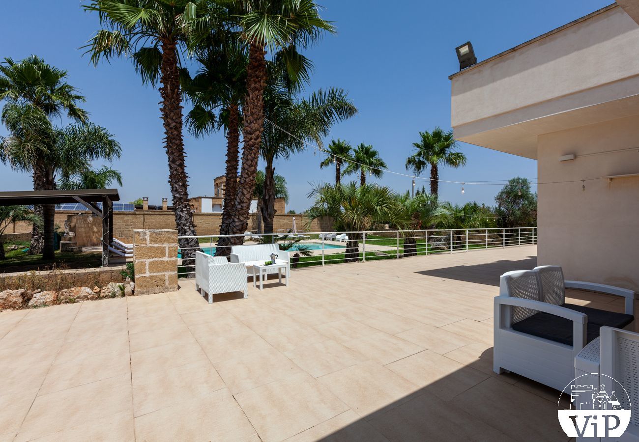 Villa a Ugento - Villa grande piscina privata, 5 camere, 5 bagni, spiagge Ionio Torre San Giovanni, Lido Marini m780