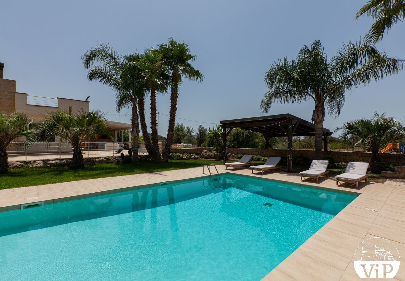 Villa a Ugento - Villa grande piscina privata, 5 camere, 5 bagni, spiagge Ionio Torre San Giovanni, Lido Marini m780