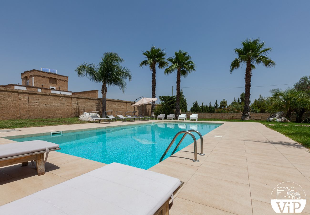 Villa a Ugento - Villa grande piscina privata, 5 camere, 5 bagni, spiagge Ionio Torre San Giovanni, Lido Marini m780