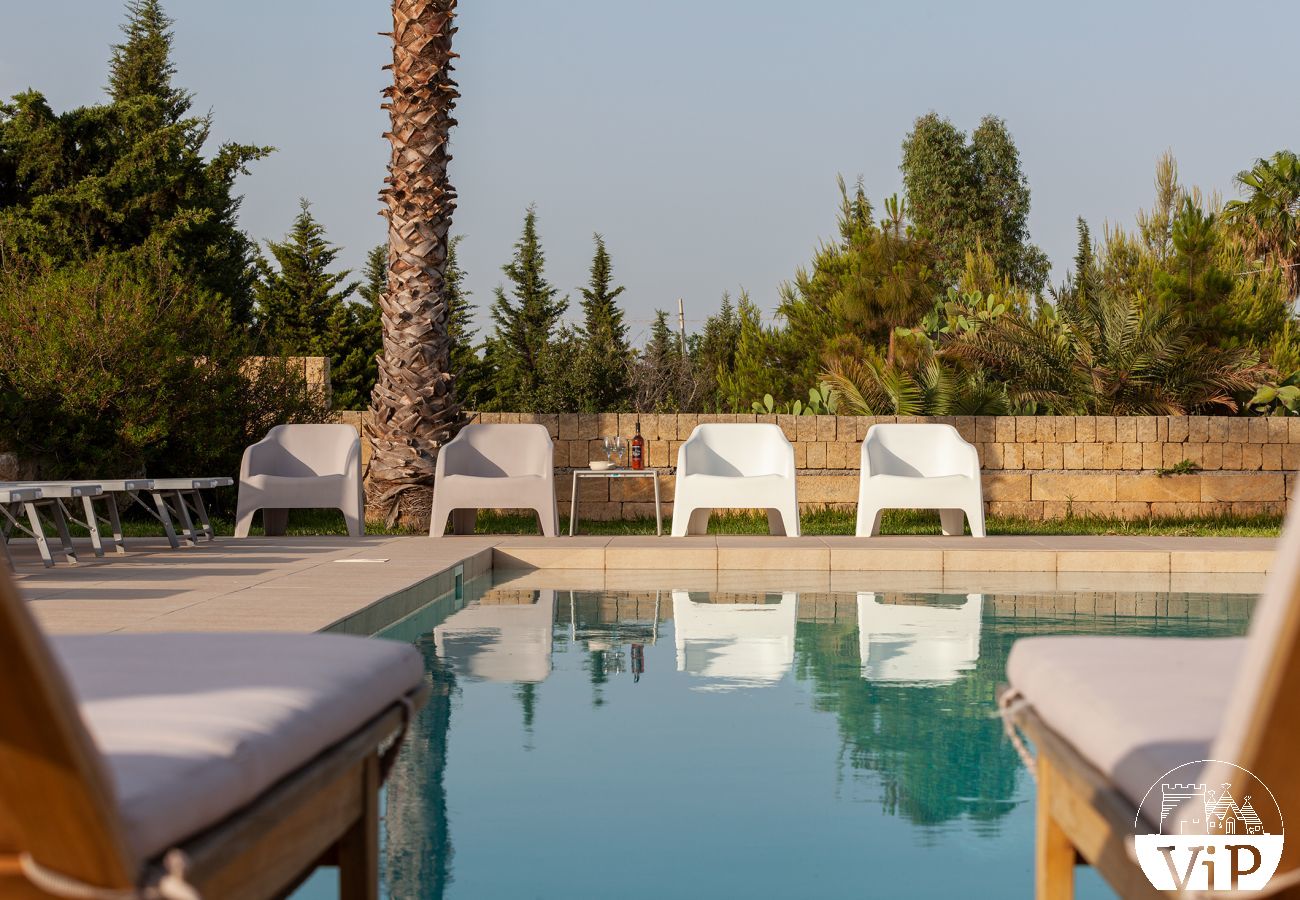 Villa a Ugento - Villa grande piscina privata, 5 camere, 5 bagni, spiagge Ionio Torre San Giovanni, Lido Marini m780