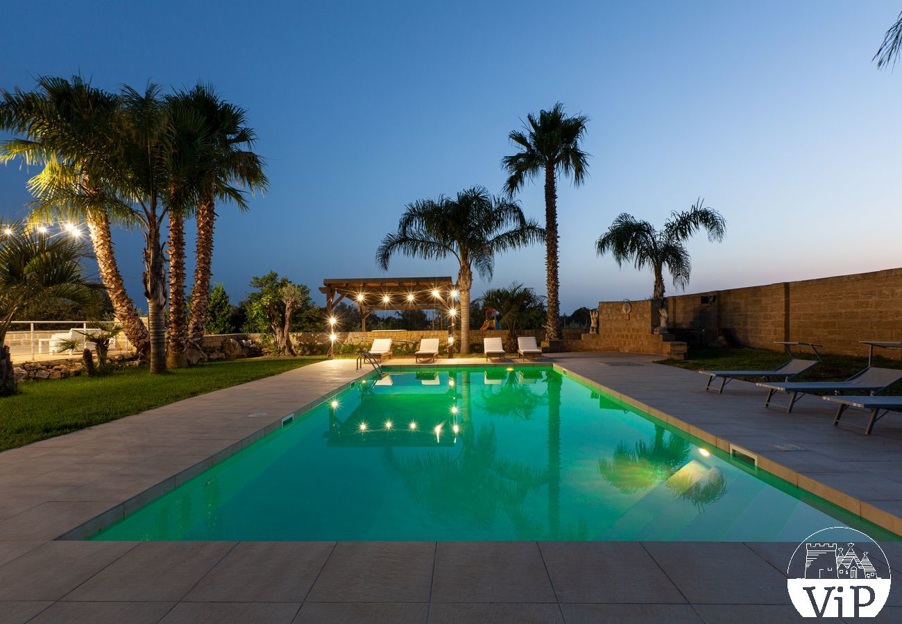 Villa a Ugento - Villa grande piscina privata, 5 camere, 5 bagni, spiagge Ionio Torre San Giovanni, Lido Marini m780