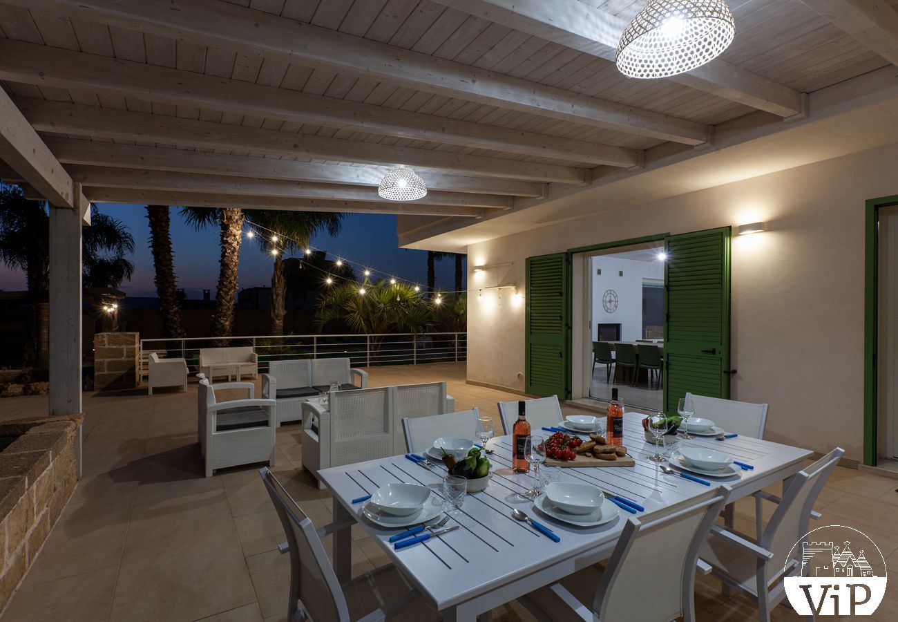 Villa a Ugento - Villa grande piscina privata, 5 camere, 5 bagni, spiagge Ionio Torre San Giovanni, Lido Marini m780