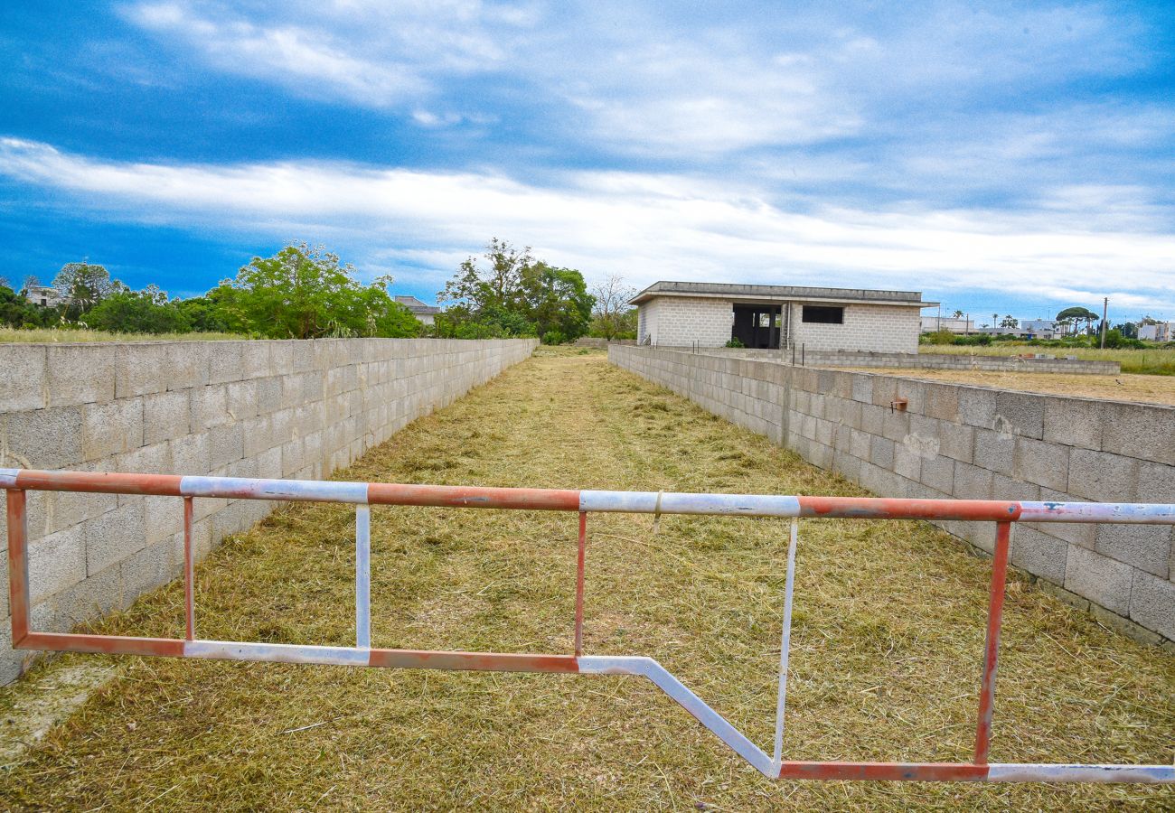 Casa rurale a Carpignano Salentino - Fabbricato rustico con giardino per realizzare villa piscina vicino paese v100