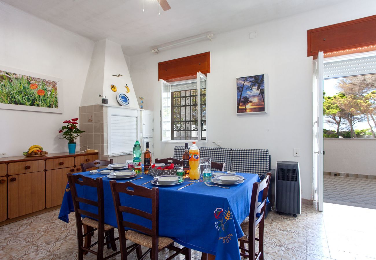 House in Torre Chianca - Holiday villa with large courtyard in front of the beach 3 bedrooms m730