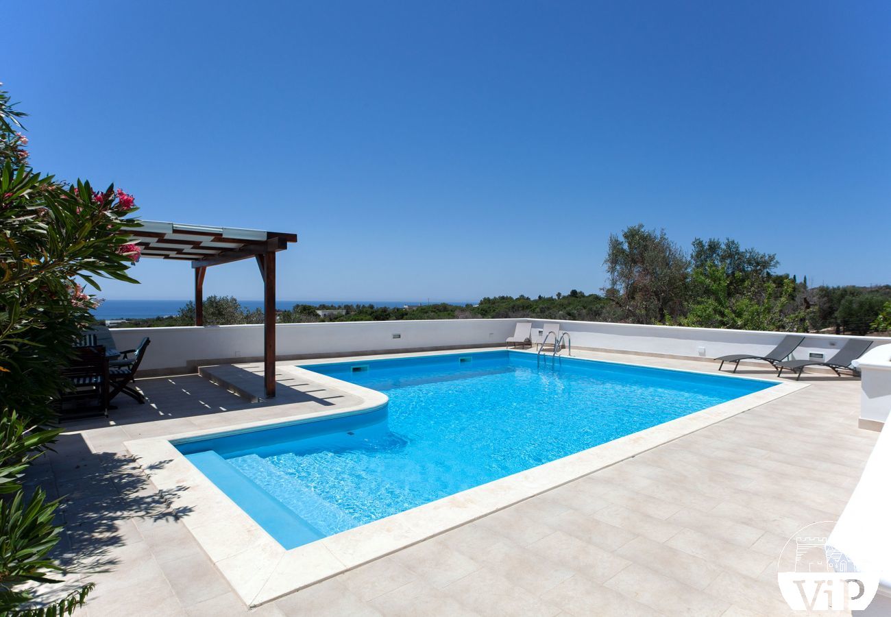 Villa in Pescoluse - Villa with private pool and sea view, Maldive del Salento m600 